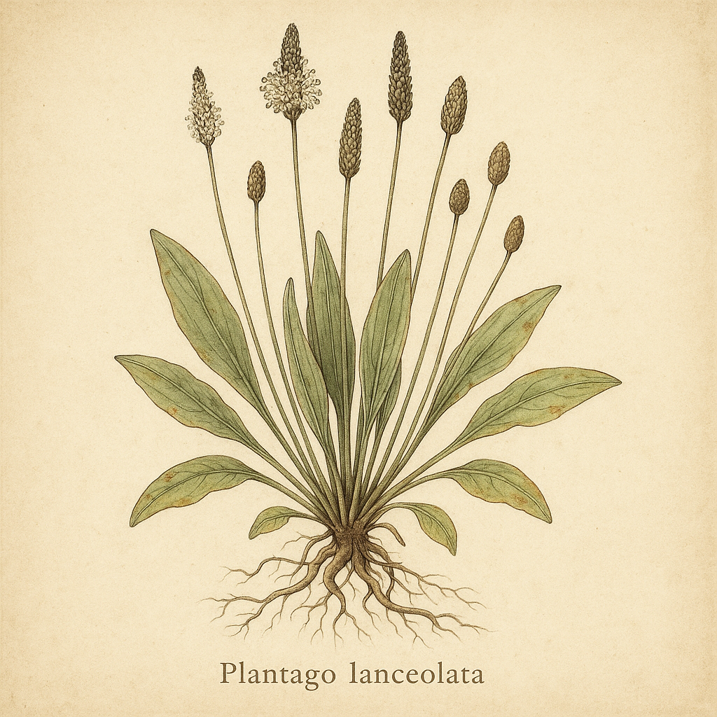 Plantago lanceolata (smalkjempe/ groblad)