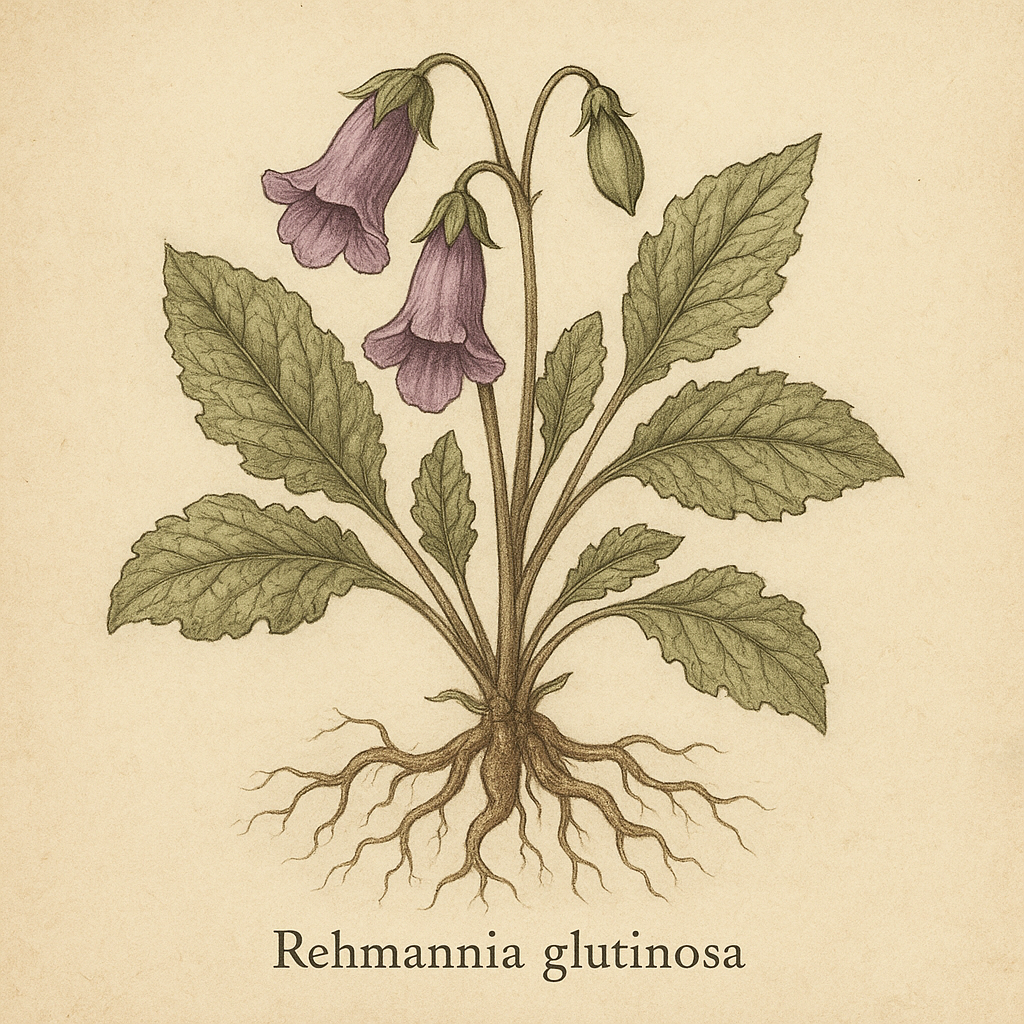 Rehmannia glutinosa (sheng di huang / kinesisk revebjelle-rot)