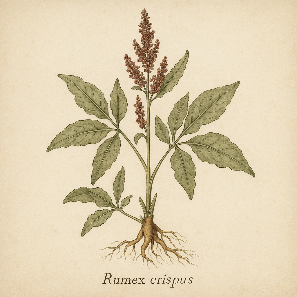 Rumex crispus (krushøymol/ yellow dock)