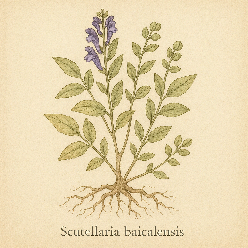 Scutellaria baicalensis (kinesisk hodeskalle / baikal skullcap)