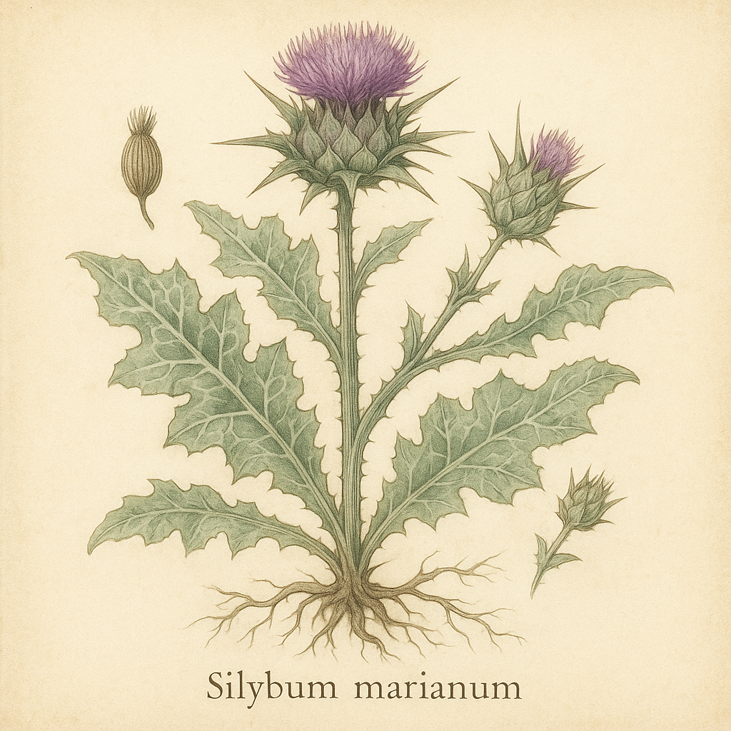 Silybum marianum (mariatistel)